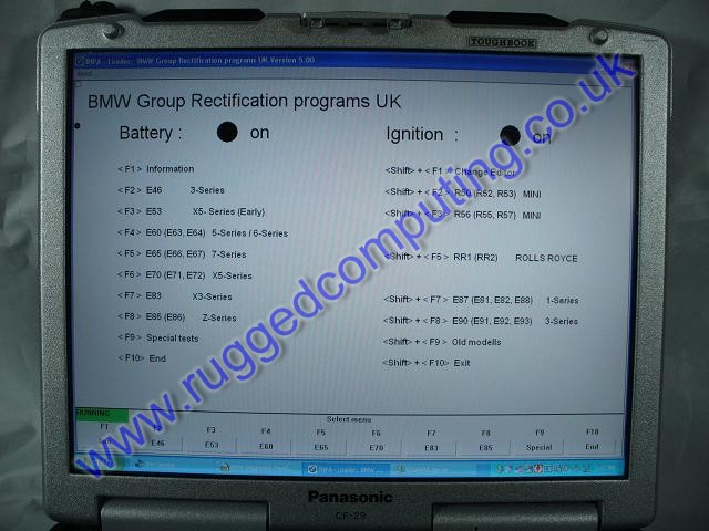 panasonic full diagnostic dealer kit bmw mini rolls royce toughbook cf29 laptop ebay